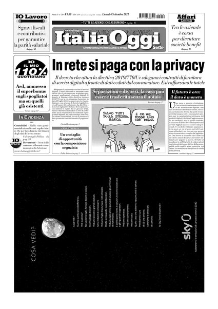 Italia oggi : quotidiano di economia finanza e politica